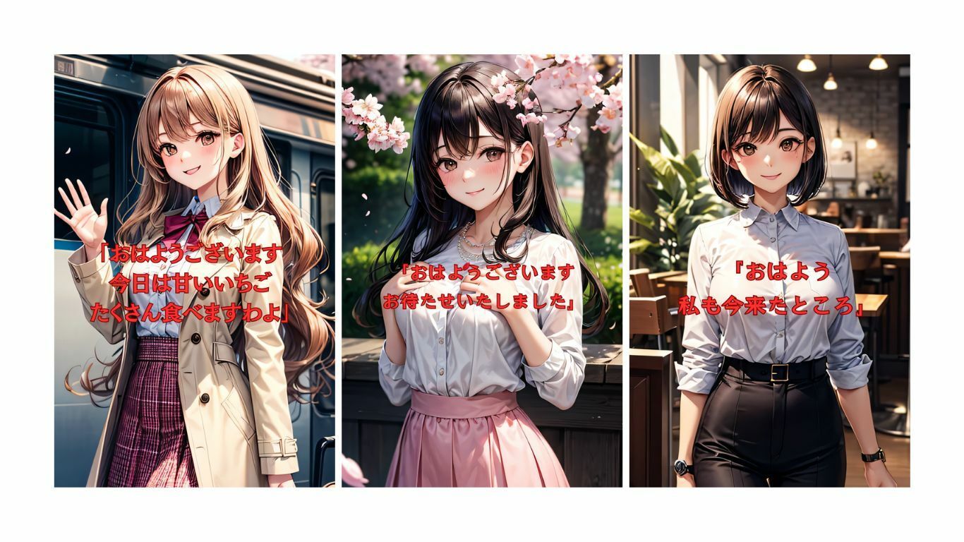 サンプル画像1:3人のお嬢様と初めてのデート  画像326枚(KOC) [d_541269]