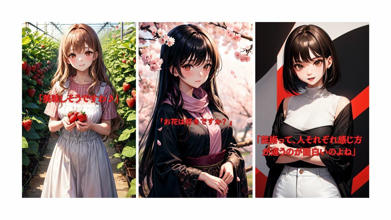 サンプル画像3:3人のお嬢様と初めてのデート  画像326枚(KOC) [d_541269]