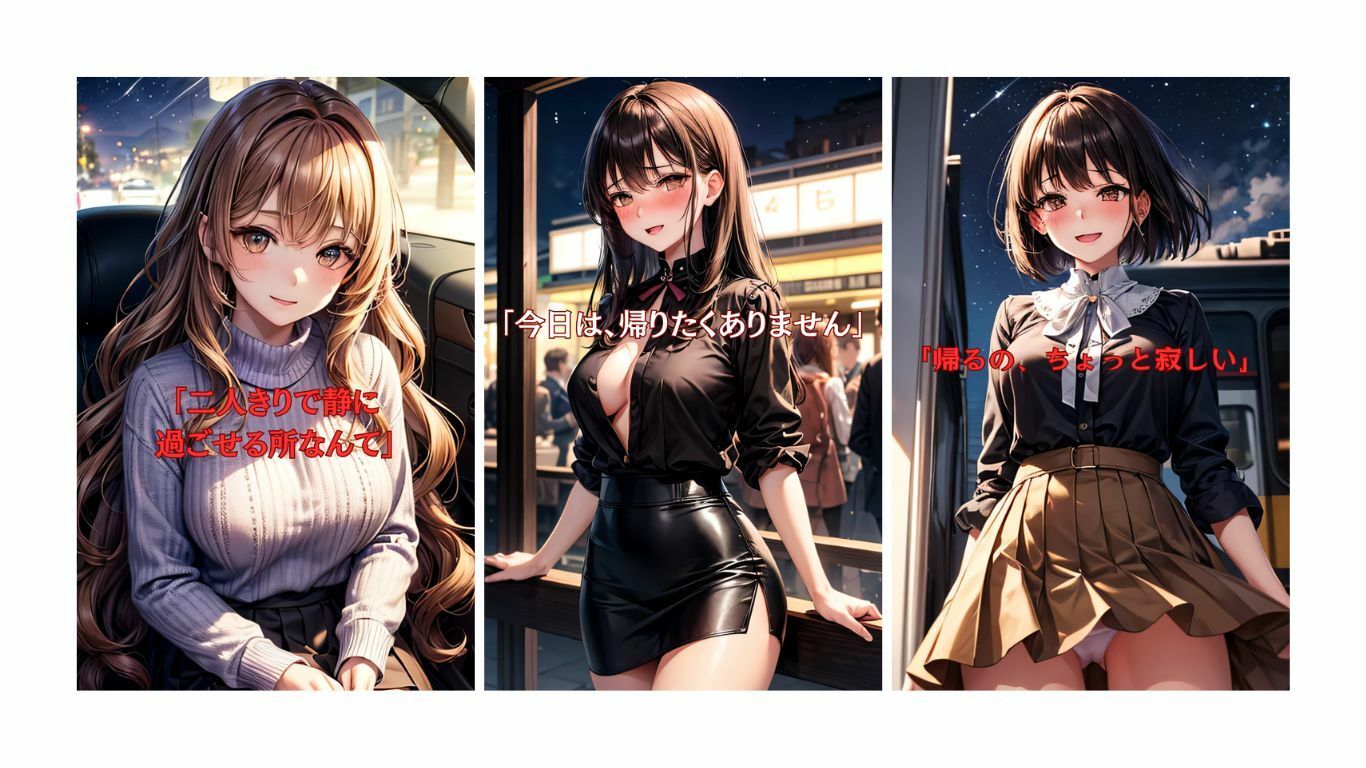 サンプル画像5:3人のお嬢様と初めてのデート  画像326枚(KOC) [d_541269]