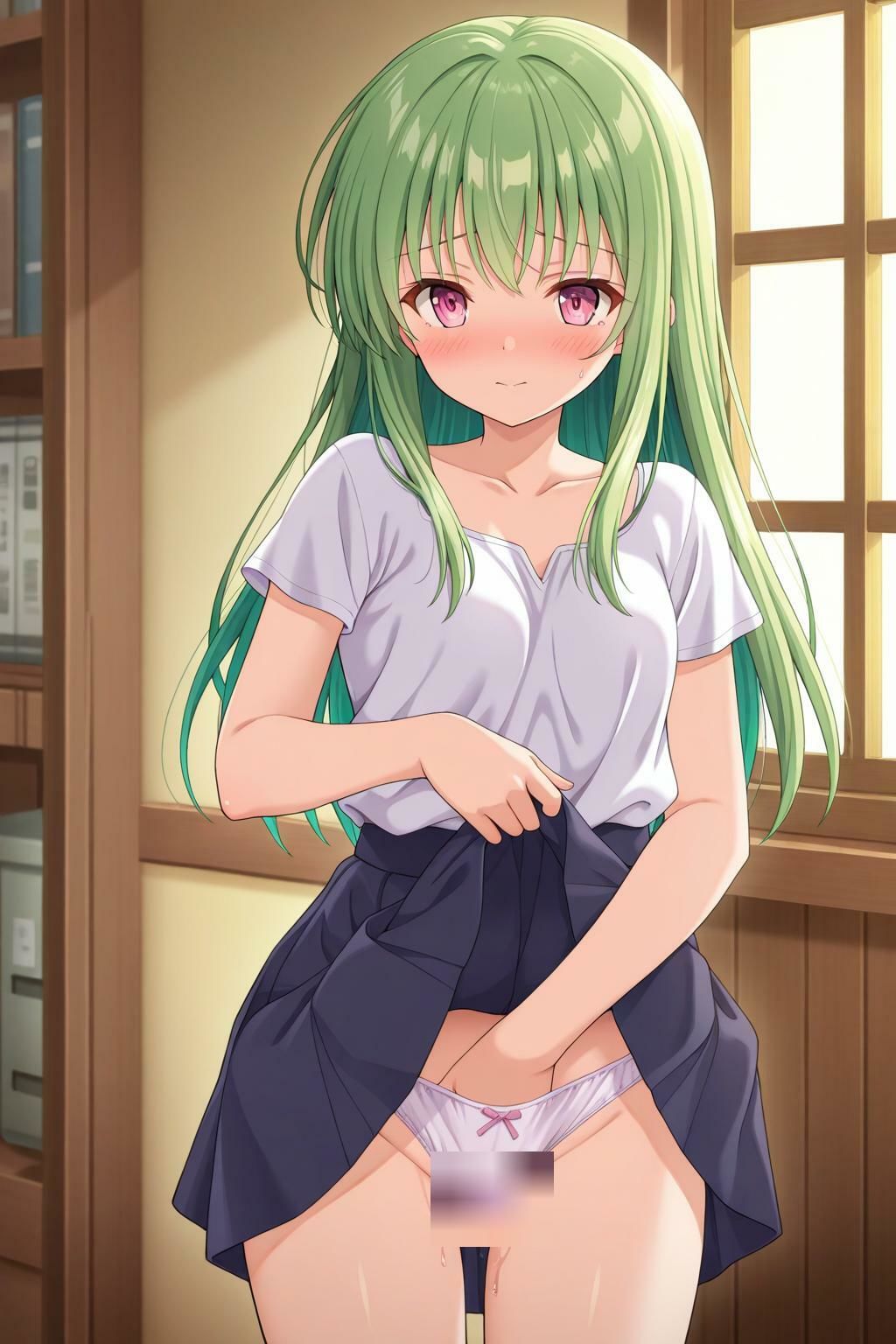 サンプル画像2:緑髪美女の淫乱(快楽の旅イキスギクルルン) [d_541322]