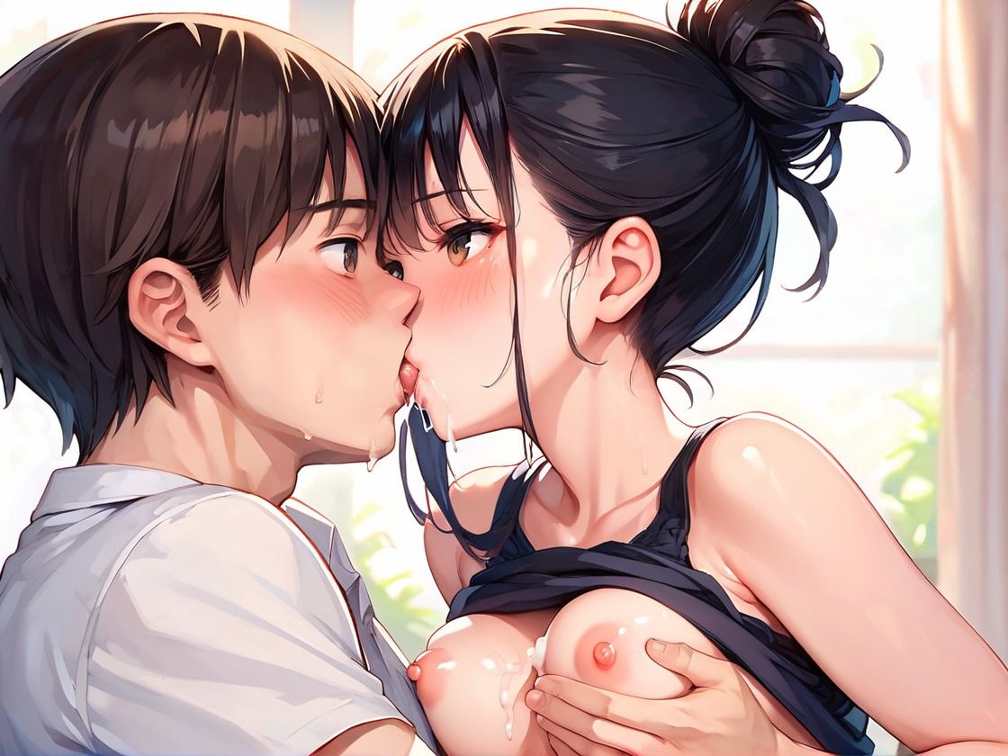 サンプル画像4:「お兄ちゃん一緒にお風呂入ろう！」可愛い巨乳の妹と一緒に入浴(アニメ好きもぐもぐ) [d_541384]