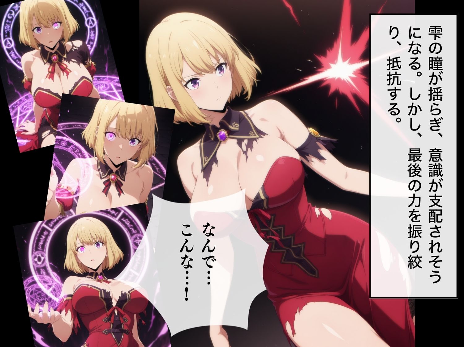 サンプル画像5:【完全敗北】向◯ 雫  〜催●波動に堕ちた最強ハンター〜(種きゅん☆ハーレム計画) [d_541398]