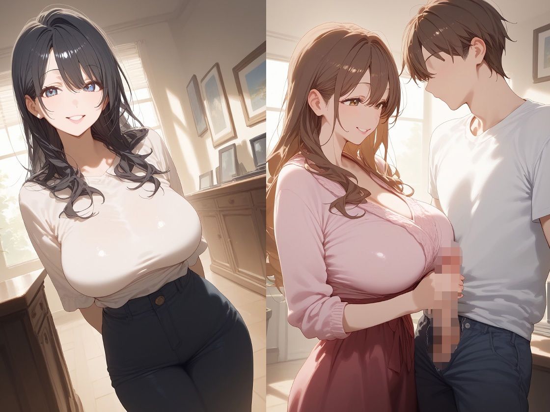 サンプル画像2:清楚なフリした巨乳人妻と濃厚不倫せっくす(ココナッツパンチS) [d_541557]