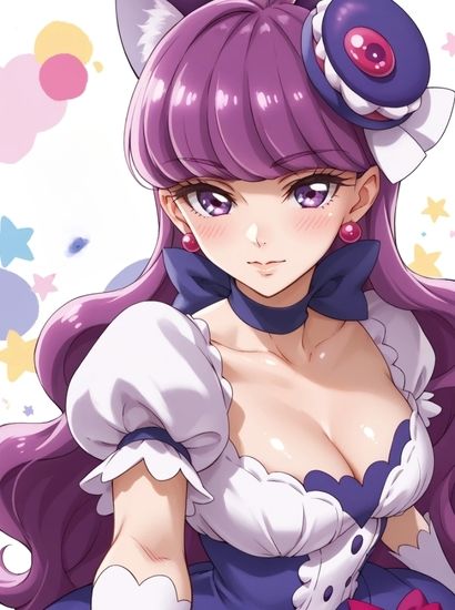 サンプル画像1:キラキラプリキュアアラモードのキュアマカロンから送られてきた自撮り写真(自撮りサークル  イカスミ工房) [d_541575]