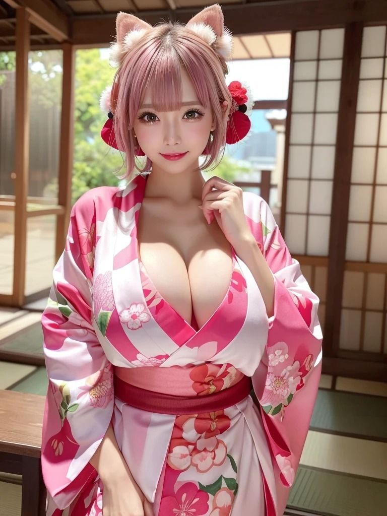 サンプル画像3:紅桜夢幻:ピンク髪の花魁絵巻(夢幻出版2) [d_541598]