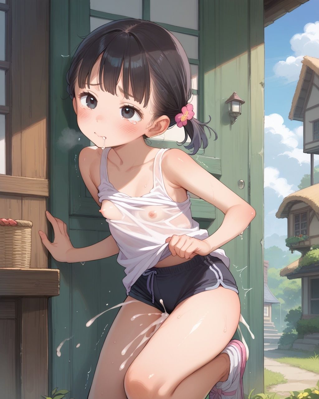 サンプル画像5:つるぺたロリ調教記録 「イってるってば！！」絶頂後のロリに大量中出しで調教する！！(ピチッとアワビ) [d_541674]