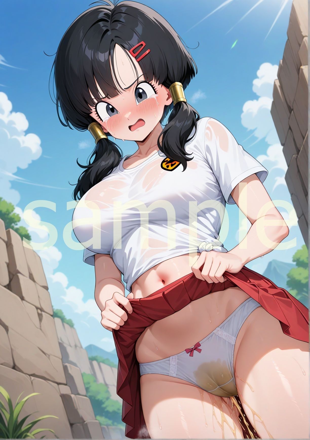 サンプル画像6:【永久保存版】超絶ヤバいっ！お漏らし日記｜ビ〇デル 編(お尻倶楽部) [d_541677]