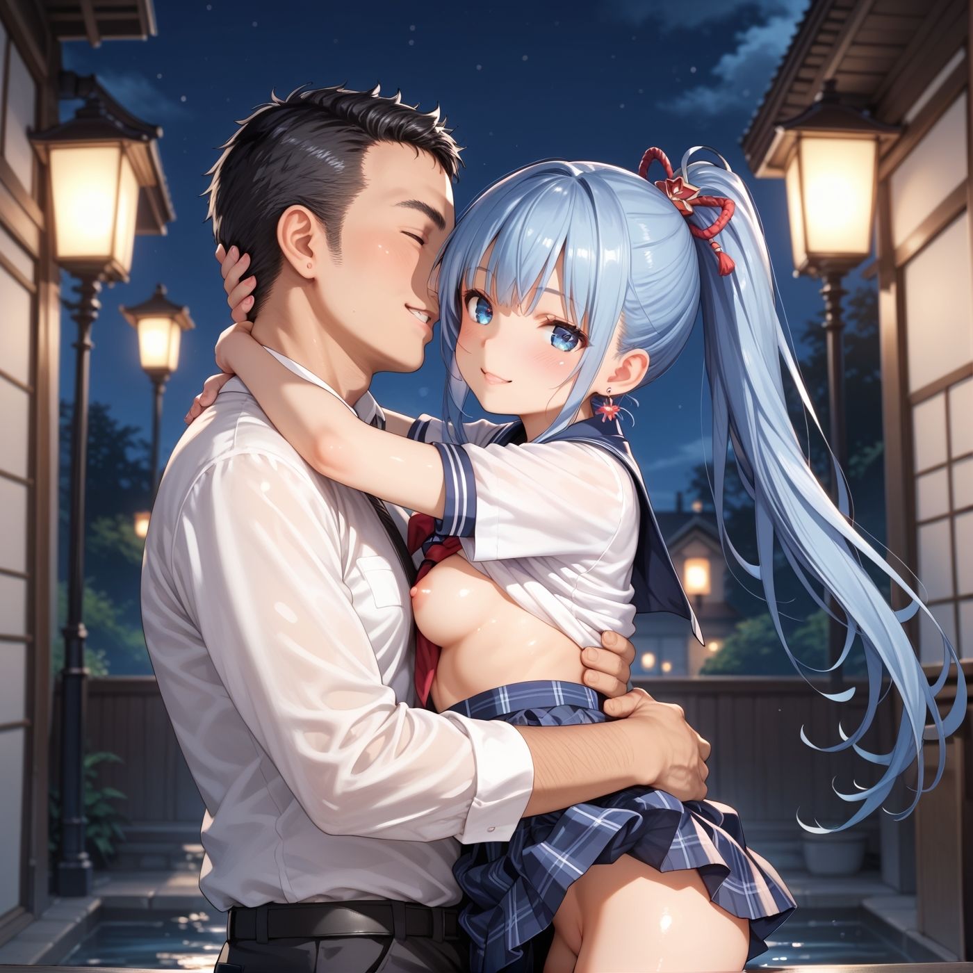 サンプル画像1:パパ活女子校生に種付け？ 8【おじさんとの豪華CG250枚収録】(アオとハル) [d_541680]