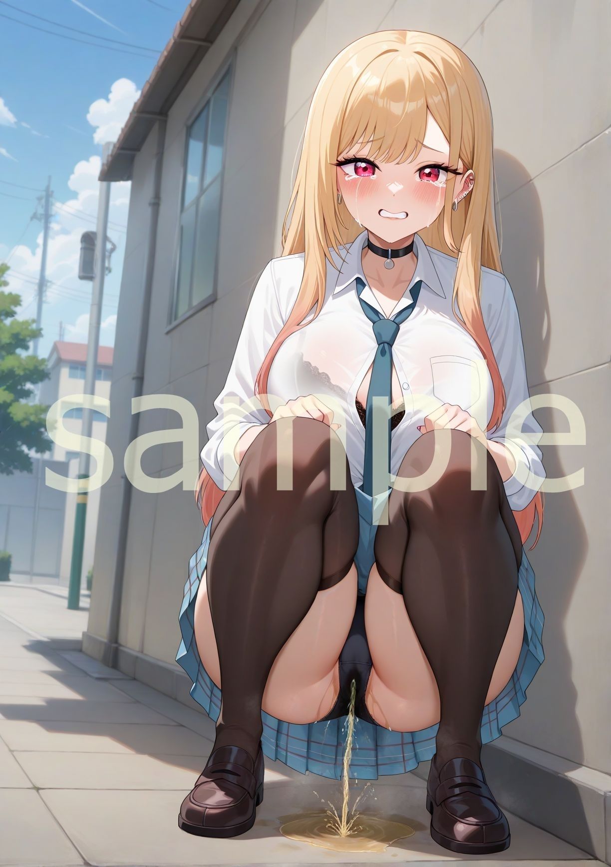 サンプル画像5:【永久保存版】超絶ヤバいっ！お漏らし日記｜喜〇川海夢 編(お尻倶楽部) [d_541687]