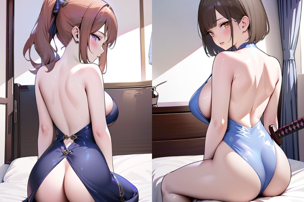 サンプル画像4:お尻と背中がセクシーなお姉さん(彩風  咲) [d_541725]