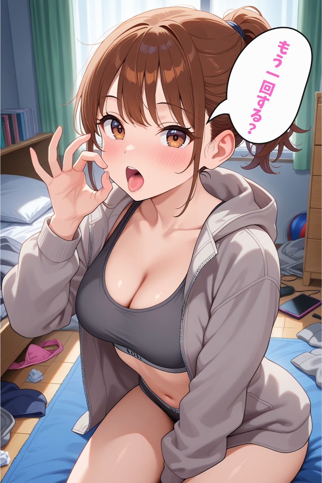 こんなにエロいなんて知らなかった…いつも無気力でだらしない汚部屋女子の性生活 画像8