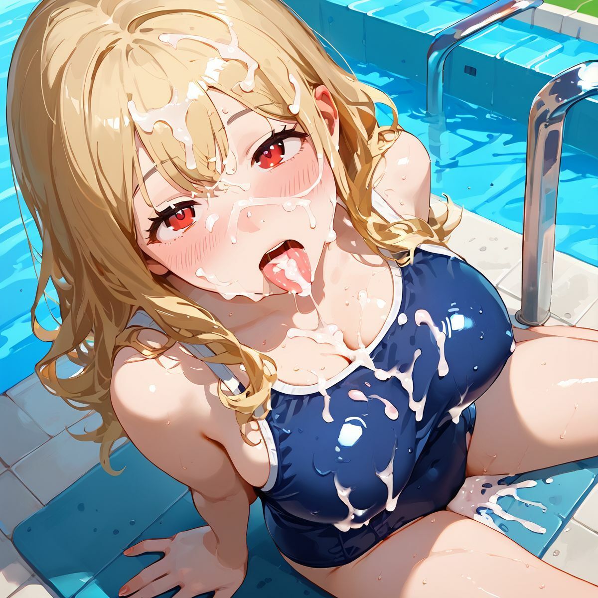 サンプル画像1:爆乳幼なじみとスクール水着セ●クスにドはまりする01(みたらしあんこ) [d_541826]
