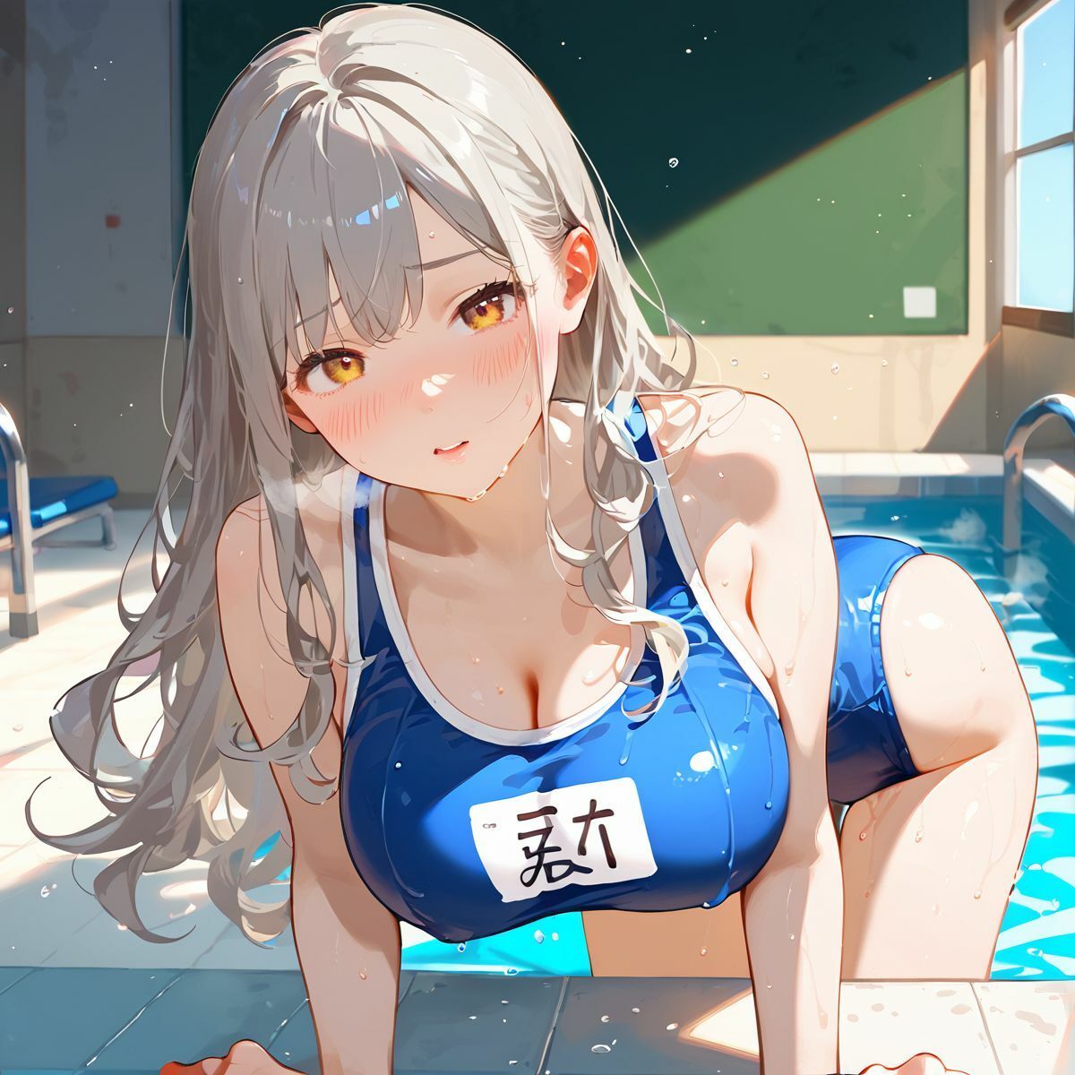 サンプル画像3:爆乳幼なじみとスクール水着セ●クスにドはまりする02(みたらしあんこ) [d_541830]