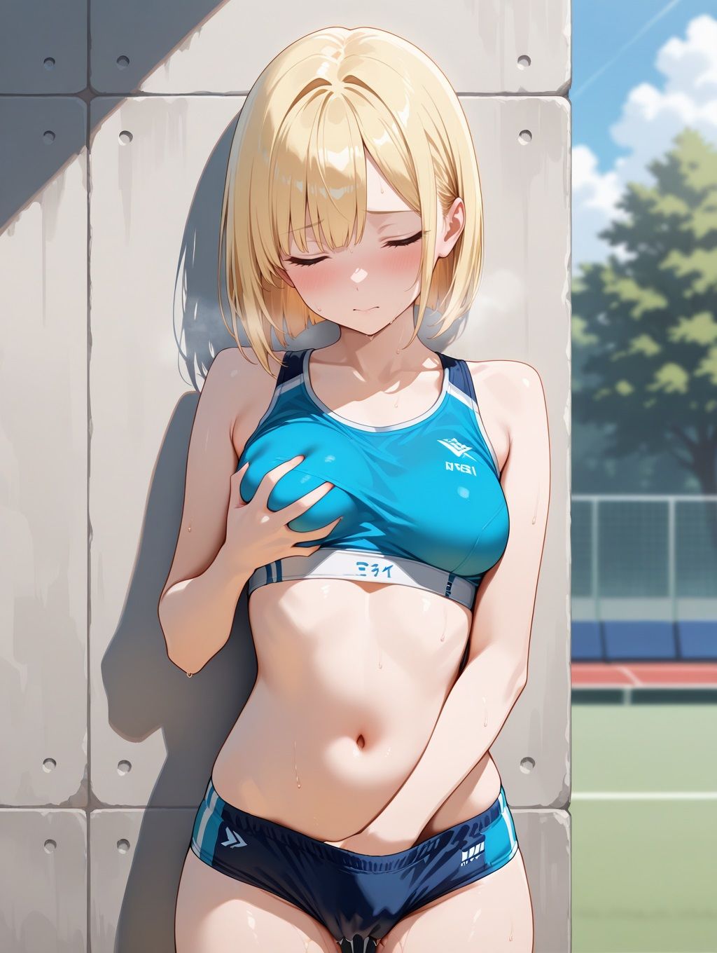 サンプル画像5:陸上部員と汗だくセックス(デカめろん) [d_541836]