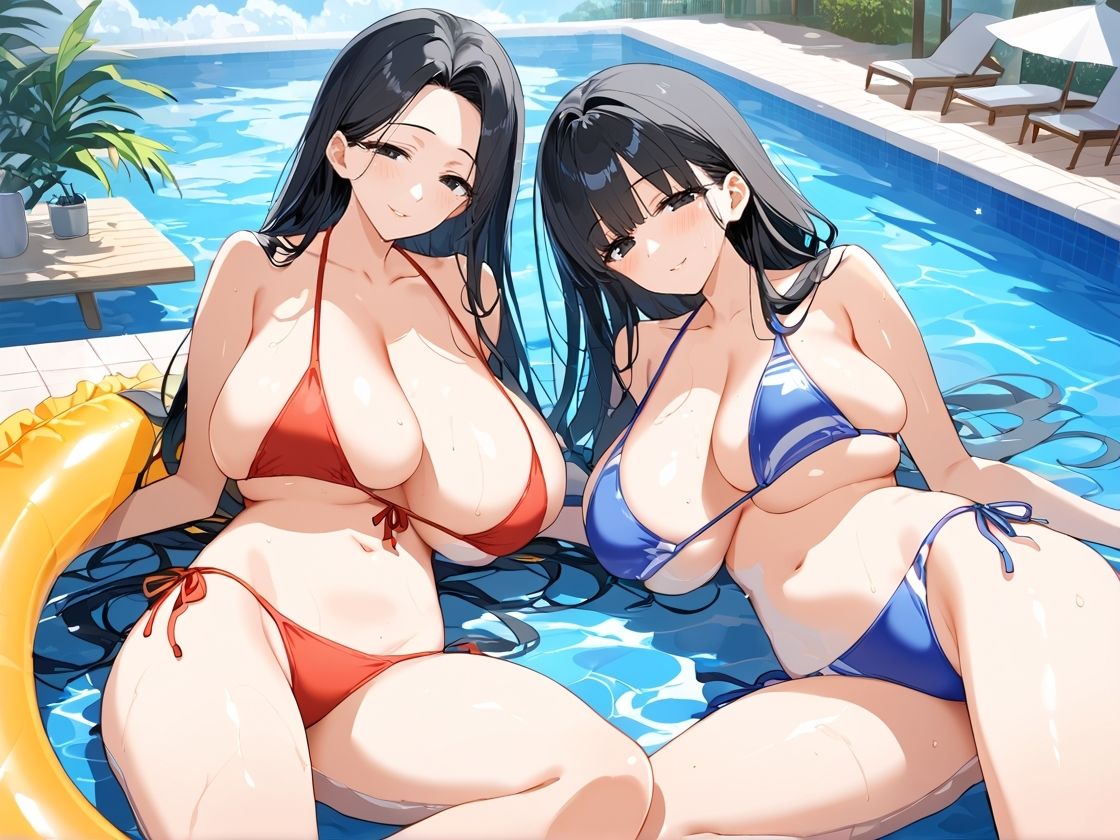 南国バカンス中に出会った爆乳人妻とヤリまくり! 画像1