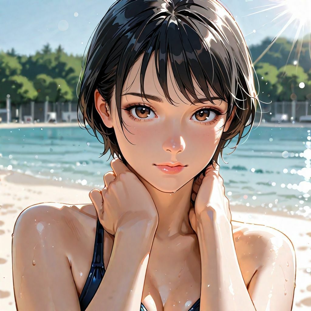 サンプル画像5:プール美女をナンパしたら痴女だった件(綿菓子) [d_542076]