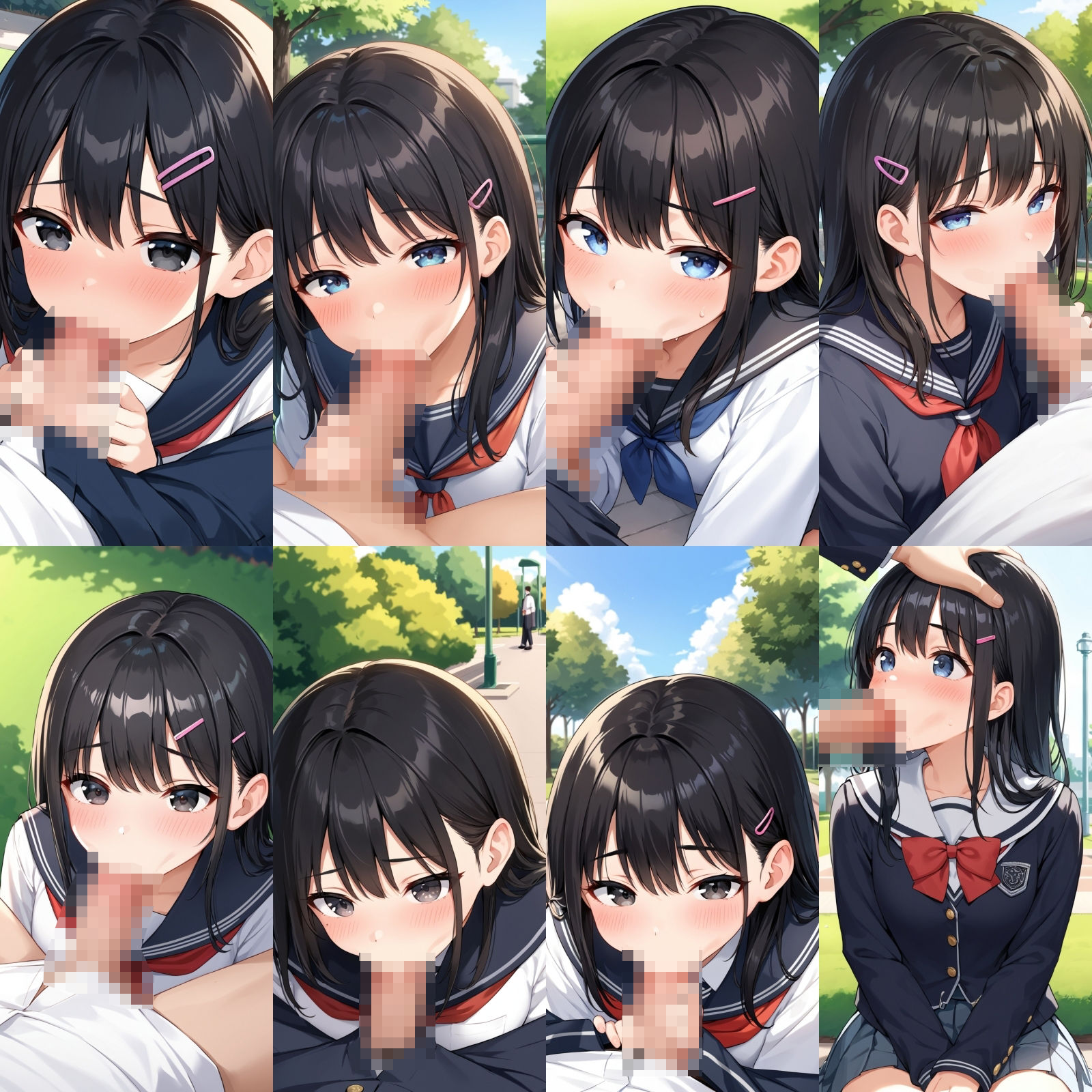 サンプル画像4:彼女と公園でエッチ【500枚】(女子高生) [d_542137]