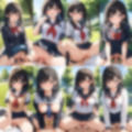 彼女と公園でエッチ【500枚】