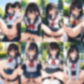 彼女と公園でエッチ【500枚】