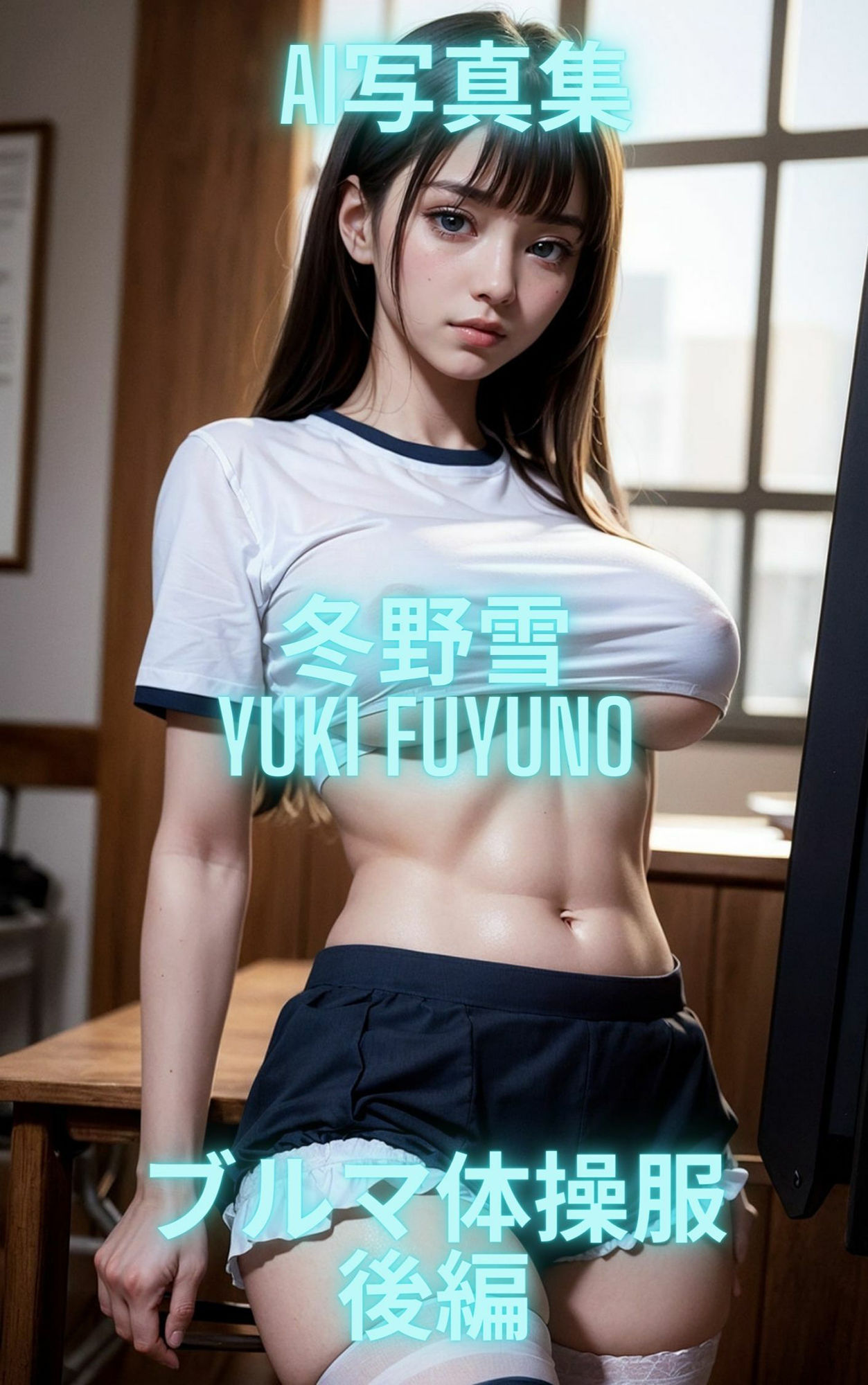 サンプル画像4:AI写真集 冬野雪 Yuki Fuyuno ブルマ体操服(Premium Girls) [d_542180]