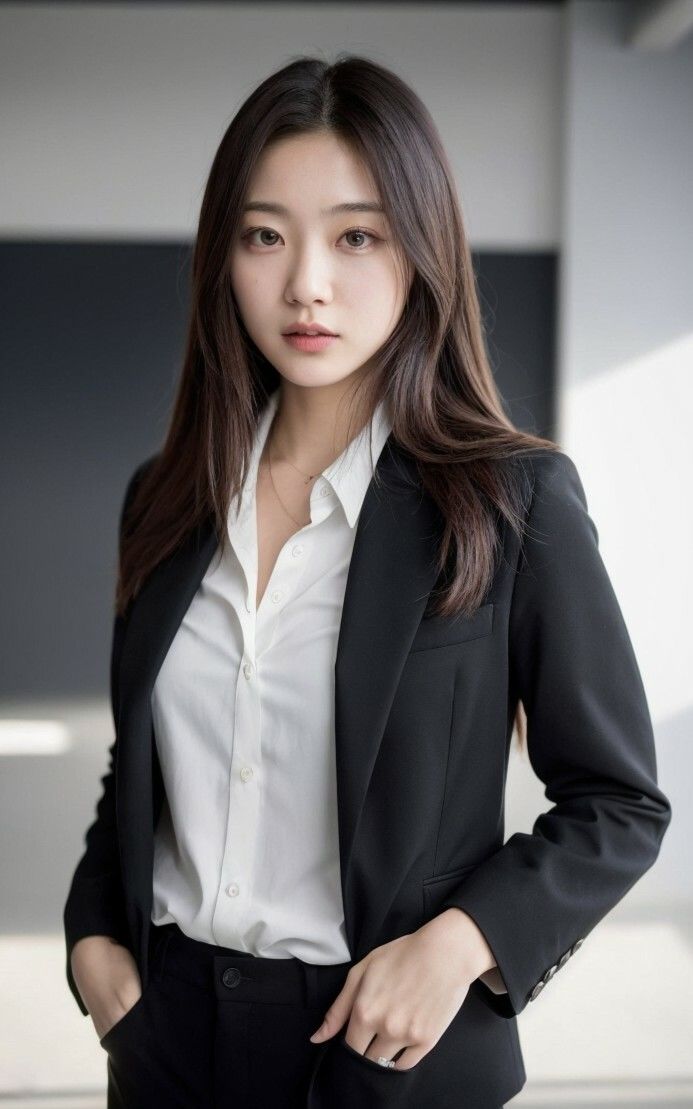 サンプル画像1:【美女名録】vol4.7  秘書の誘惑。冷たくても、惹かれてしまう。 195枚  【AIグラビア写真集】(AI美女制作参謀本部4課) [d_542218]