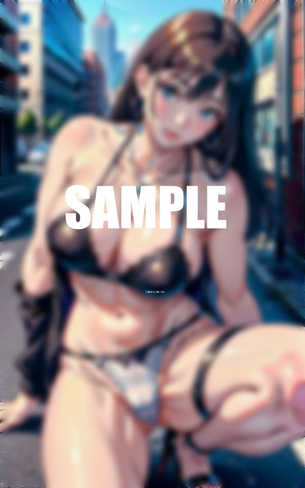 サンプル画像2:いやらしぃ〜過ぎるガーターベルト美熟女たち欲求不満を街で発散(AI美女LABO.28) [d_542229]