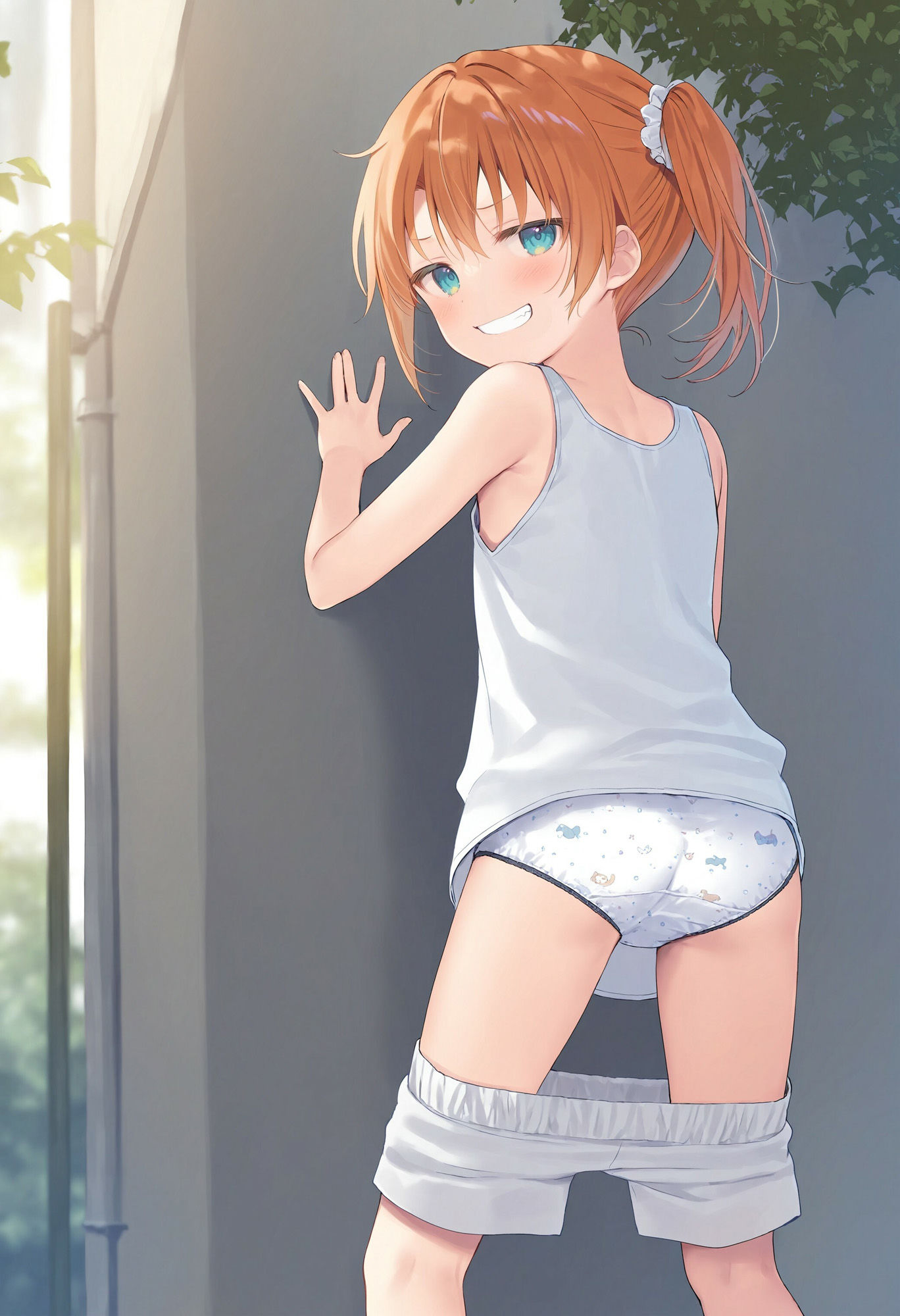 サンプル画像3:生意気なショートパンツ少女に見下されながらパンツを見せてもらった(でのいず) [d_542267]