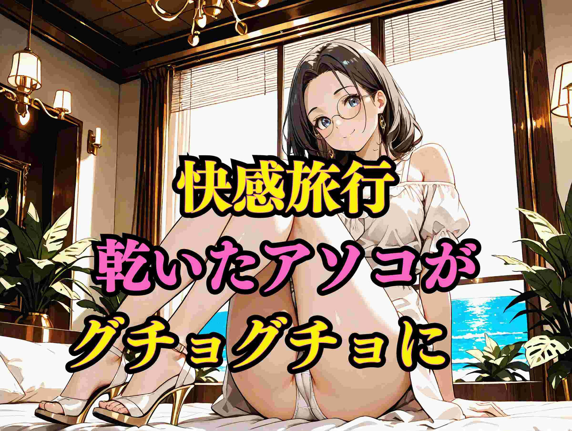 サンプル画像1:快感旅行  乾いたアソコがグチョグチョに(満開の花園) [d_542318]