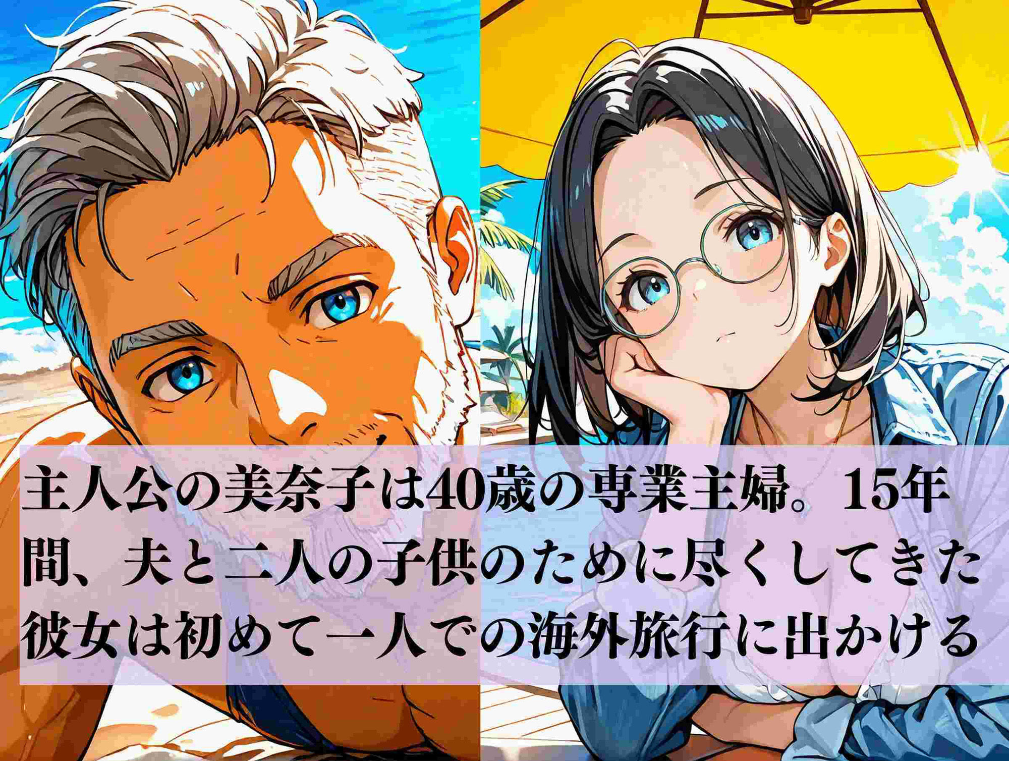 サンプル画像2:快感旅行  乾いたアソコがグチョグチョに(満開の花園) [d_542318]