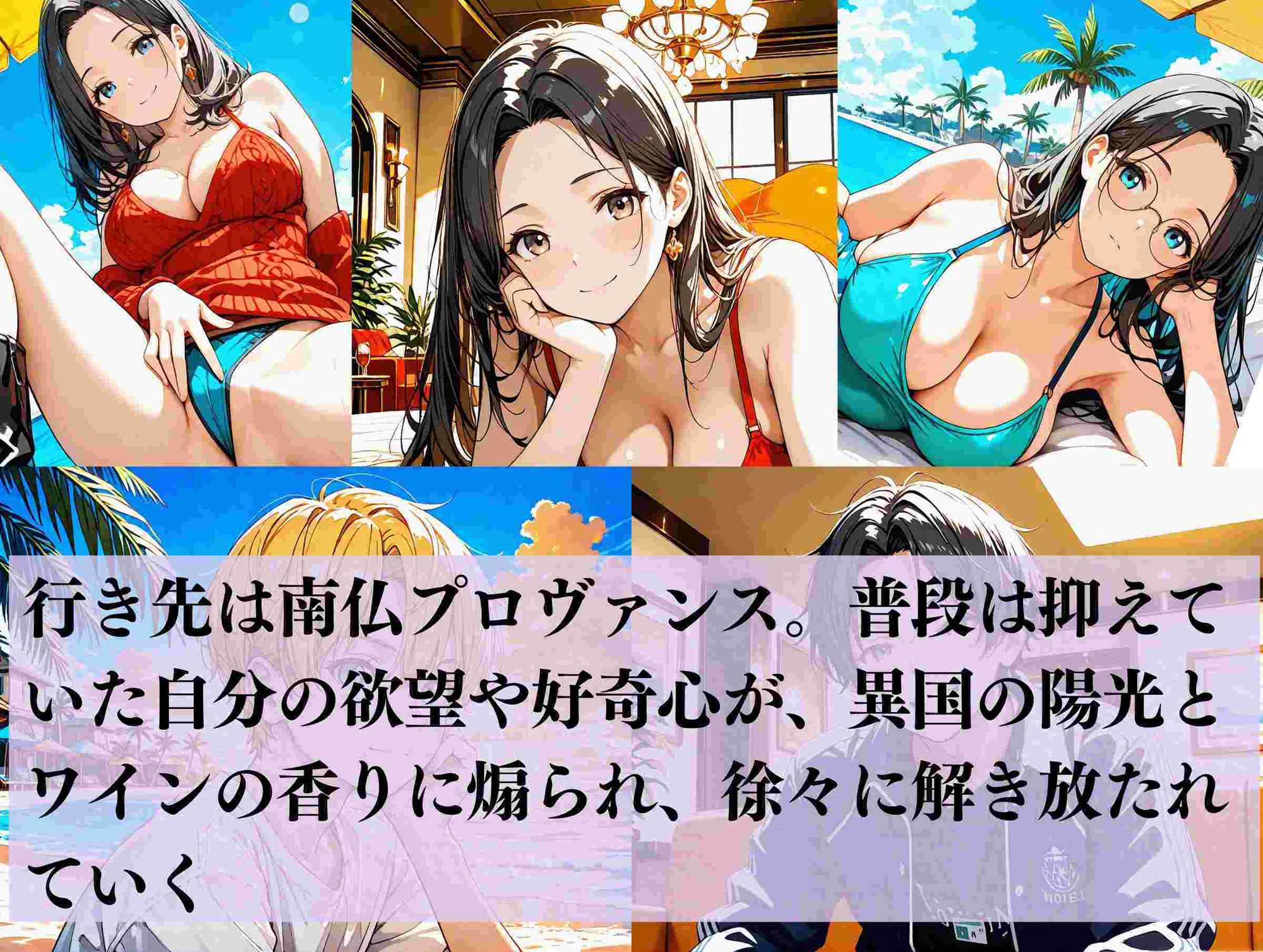 サンプル画像3:快感旅行  乾いたアソコがグチョグチョに(満開の花園) [d_542318]