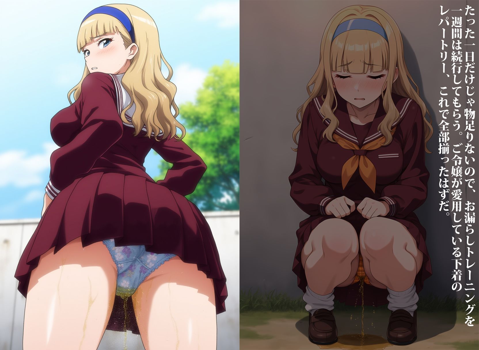 サンプル画像3:失禁令嬢〜生意気お嬢様をお漏らし調教で躾けます！〜(性癖ユガ芽) [d_542337]