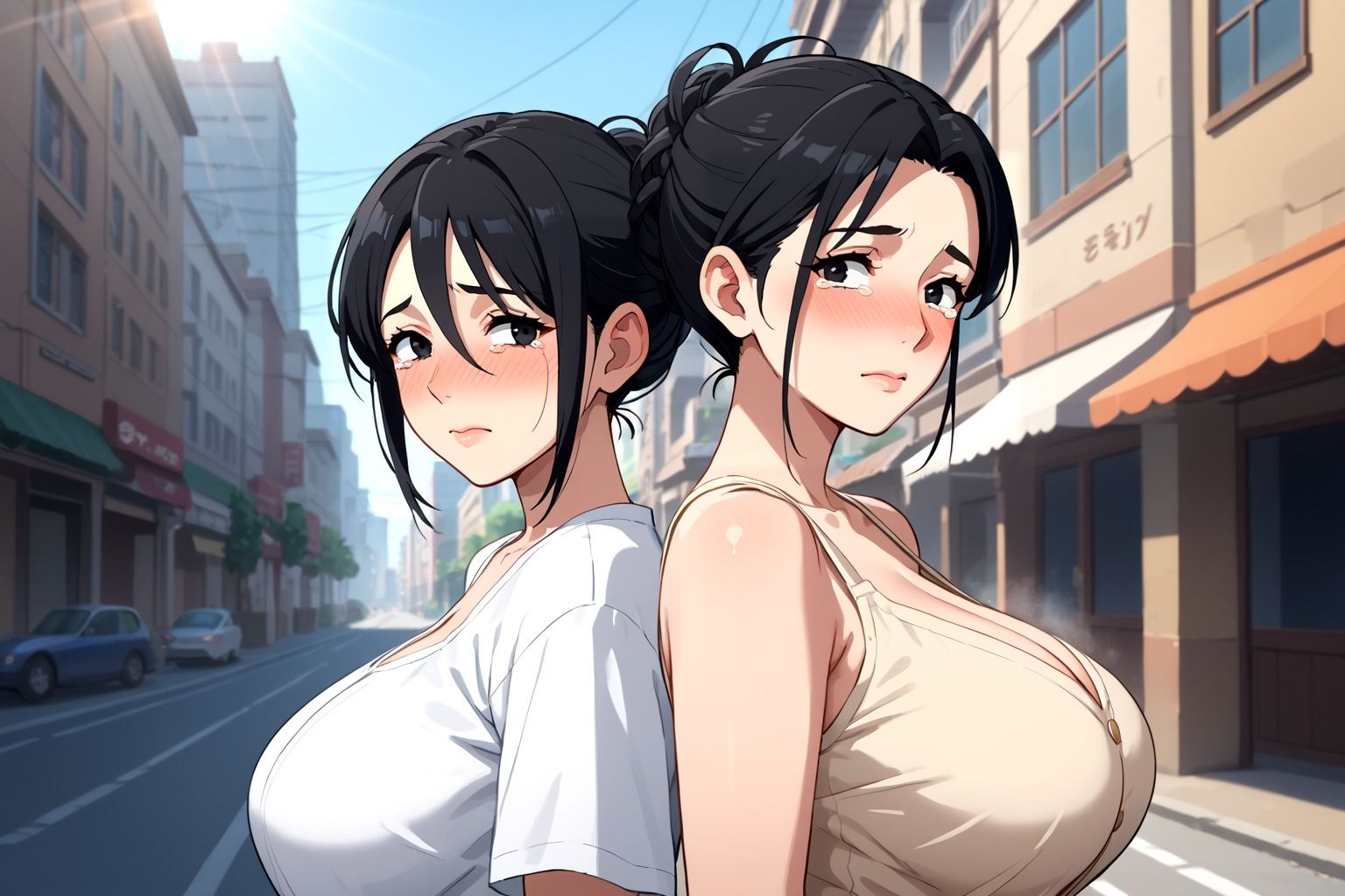 サンプル画像1:爆乳の人妻 巨乳を見せつけ銀座を散歩(デスピール) [d_542355]