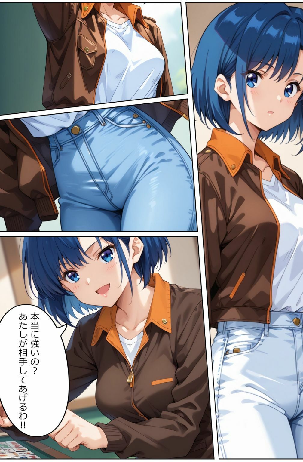 サンプル画像2:脱衣麻雀で勝負してもらっていいですか？Vol.10（スーパーリ〇ル麻雀）303枚(ちっぱいですがなにか) [d_542436]