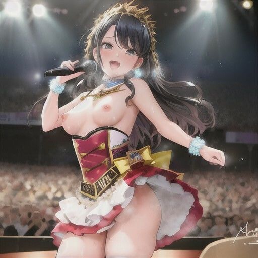 （裏）人気アイドルのエロライブ  黒髪ちゃん編 画像5