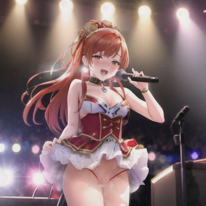 （裏）人気アイドルのエロライブ  赤髪ちゃん編 | Baked Strontium