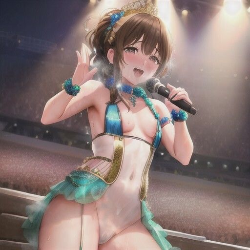 （裏）人気アイドルのエロライブ  茶髪ちゃん編 画像1