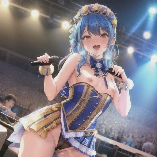 （裏）人気アイドルのエロライブ  青髪ちゃん編 画像1