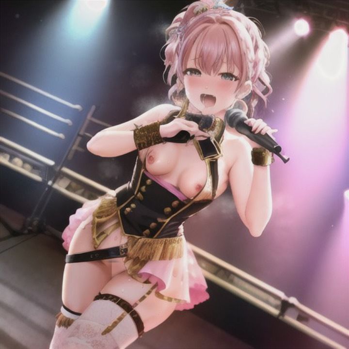 （裏）人気アイドルのエロライブ  ピンク髪ちゃん編 画像4