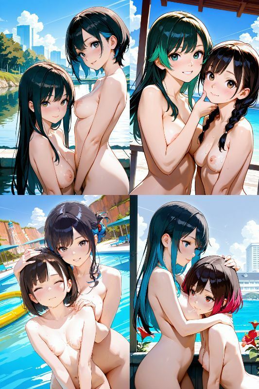 サンプル画像3:エロすぎるレズJK美少女達の野外エッチ写真集【1024×1536高画質サイズ！SDXL美麗画像厳選300枚以上！】(あにまーと☆アニマート) [d_542795]