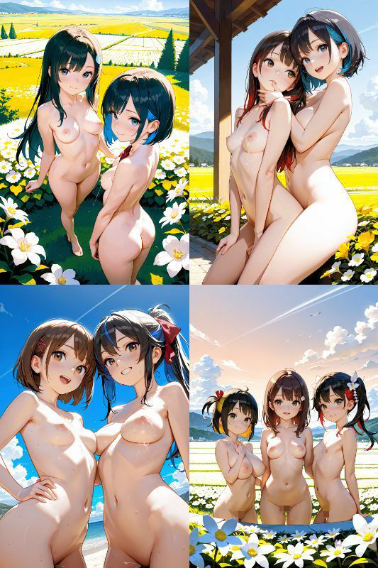 サンプル画像4:エロすぎるレズJK美少女達の野外エッチ写真集【1024×1536高画質サイズ！SDXL美麗画像厳選300枚以上！】(あにまーと☆アニマート) [d_542795]