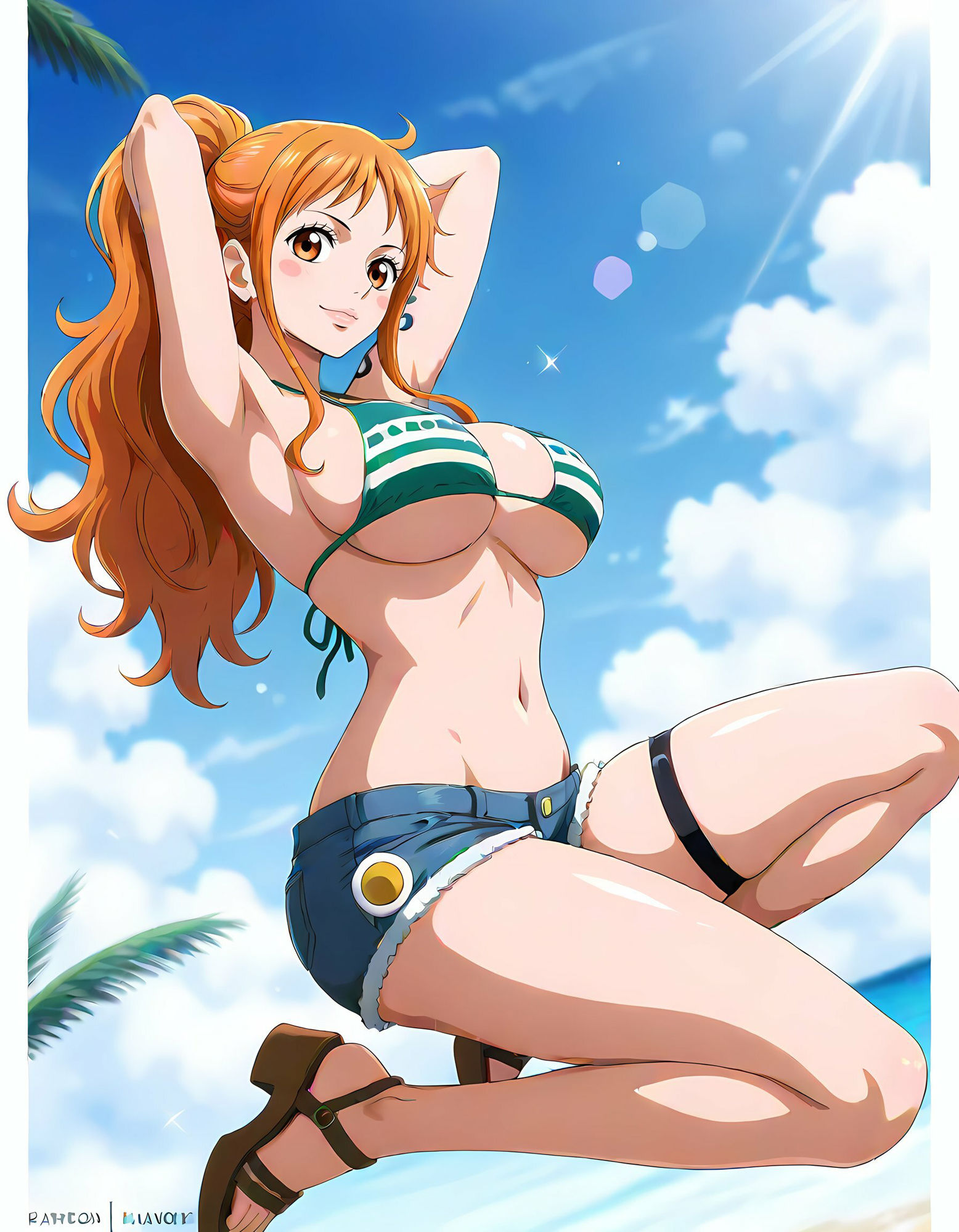 サンプル画像1:ナミとの濃厚な真夏(お宝ガールズ) [d_542944]