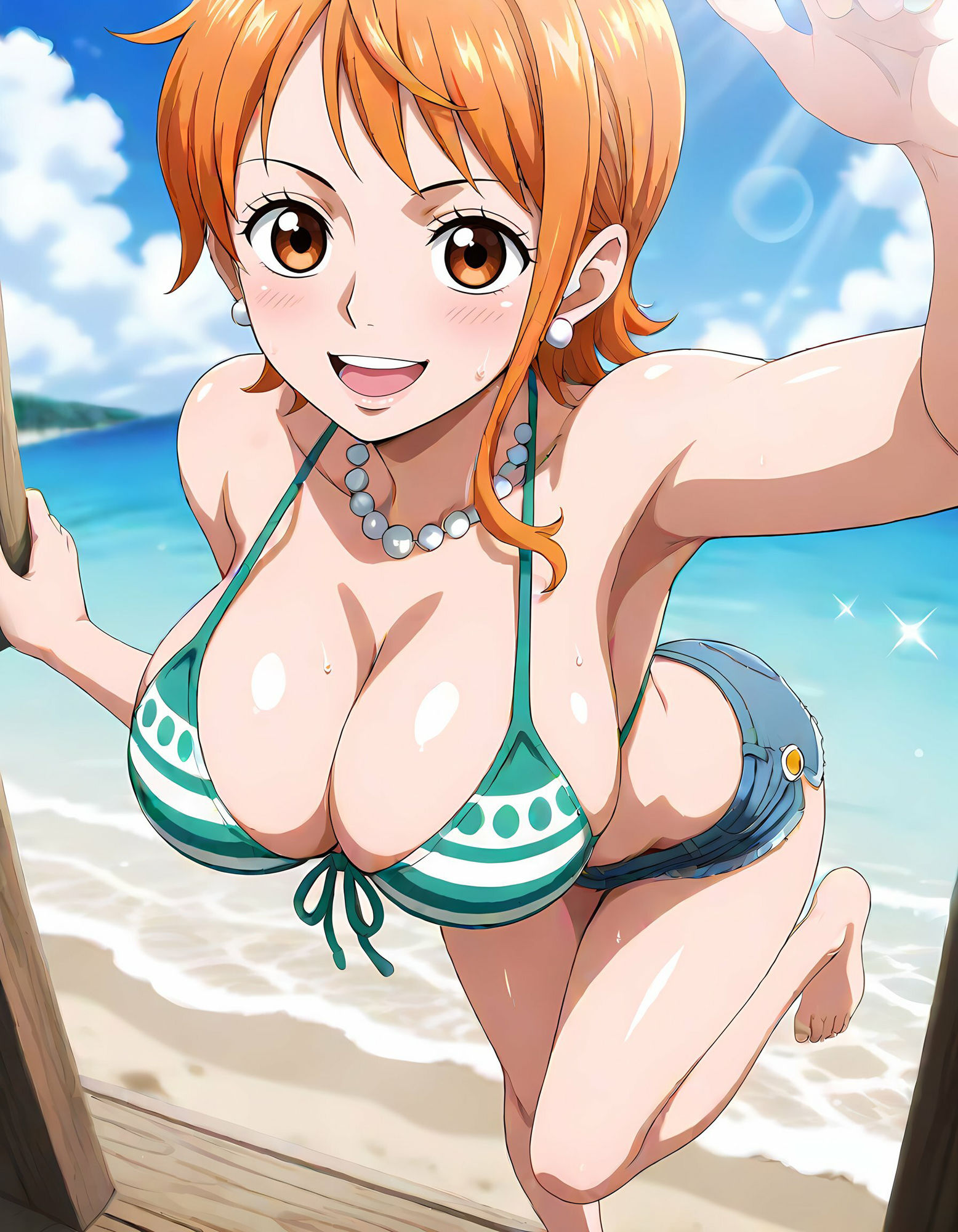 サンプル画像2:ナミとの濃厚な真夏(お宝ガールズ) [d_542944]