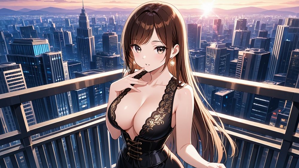 サンプル画像5:爆乳黒髪モデルと清楚茶髪グラドルの秘密個人撮影で悶絶淫乱化【350枚収録】【4K】【FANZA専売】(御一堂) [d_542965]