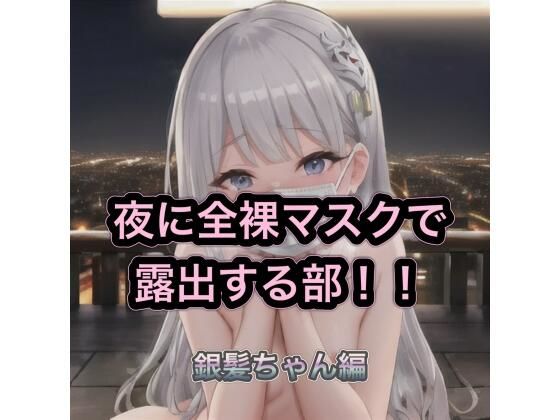 夜に全裸マスクで露出する部！！  銀髪ちゃん編の表紙