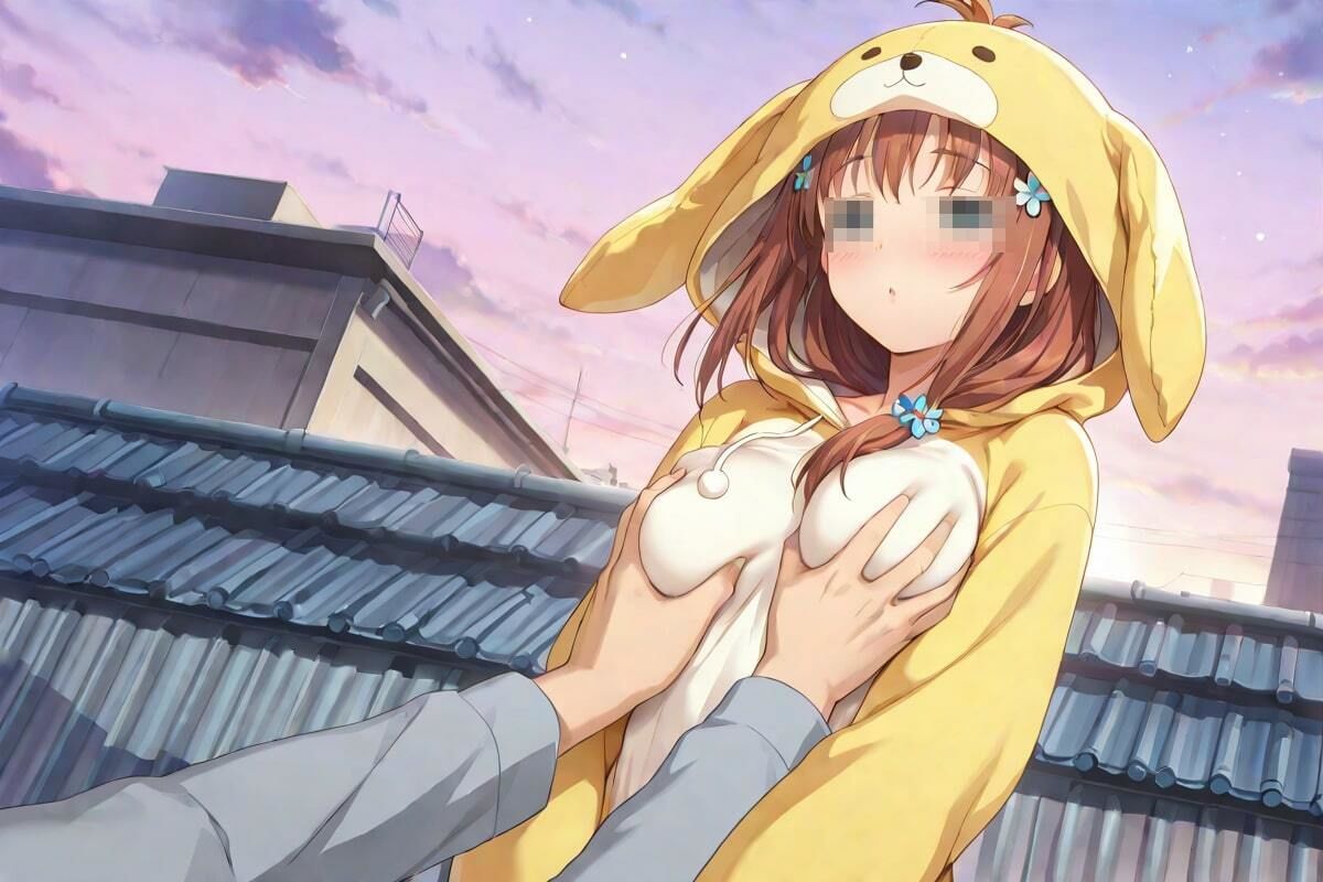 サンプル画像4:この着ぐるみ  脱がせてみる？(AI幻想工房) [d_543155]