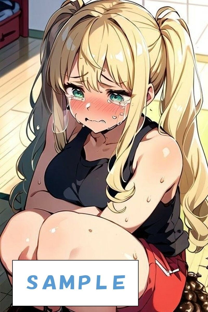 サンプル画像3:お漏らしする金髪ギャル(わたあめ) [d_543266]