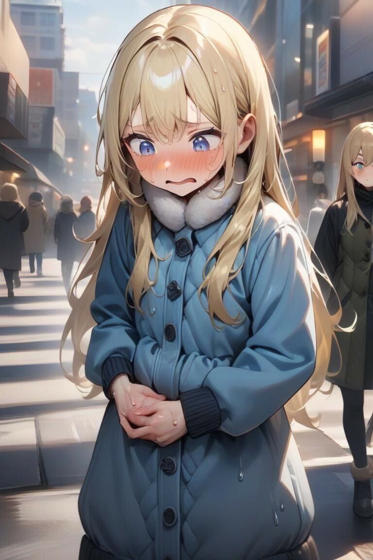 サンプル画像1:雪山でお漏らしするロシアの女の子(わたあめ) [d_543348]