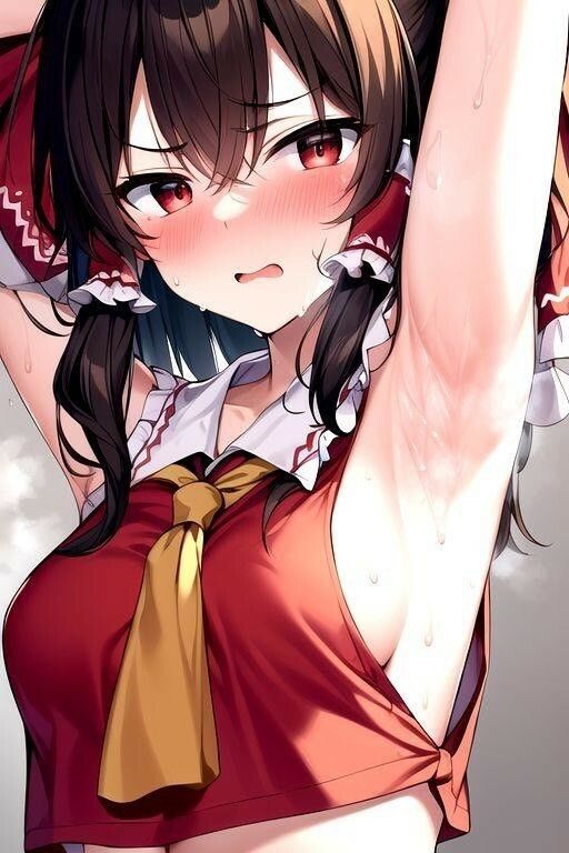 サンプル画像3:汗まみれ霊●の胸と脇(わたあめ) [d_543358]