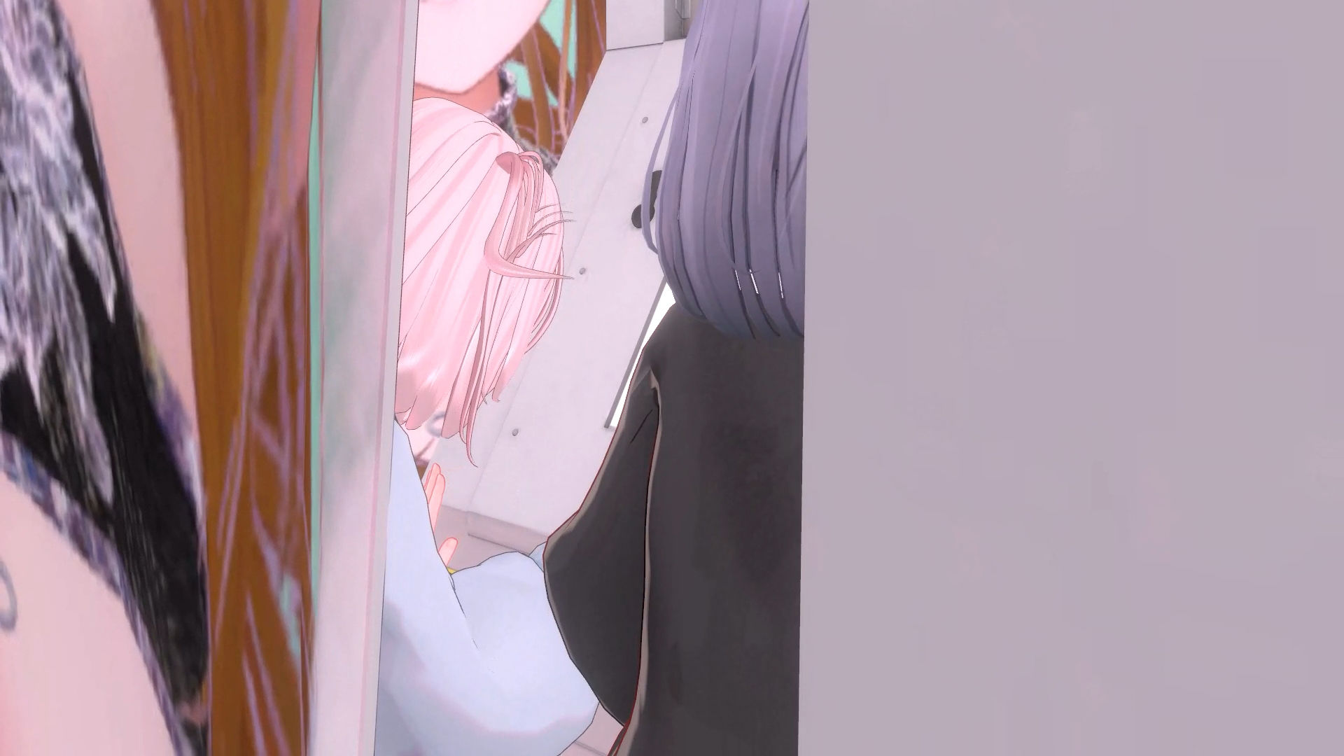 サンプル画像3:【4KVR】プリクラ落書きコーナーに夢中になっている後ろから(STR-Ex) [d_543365]