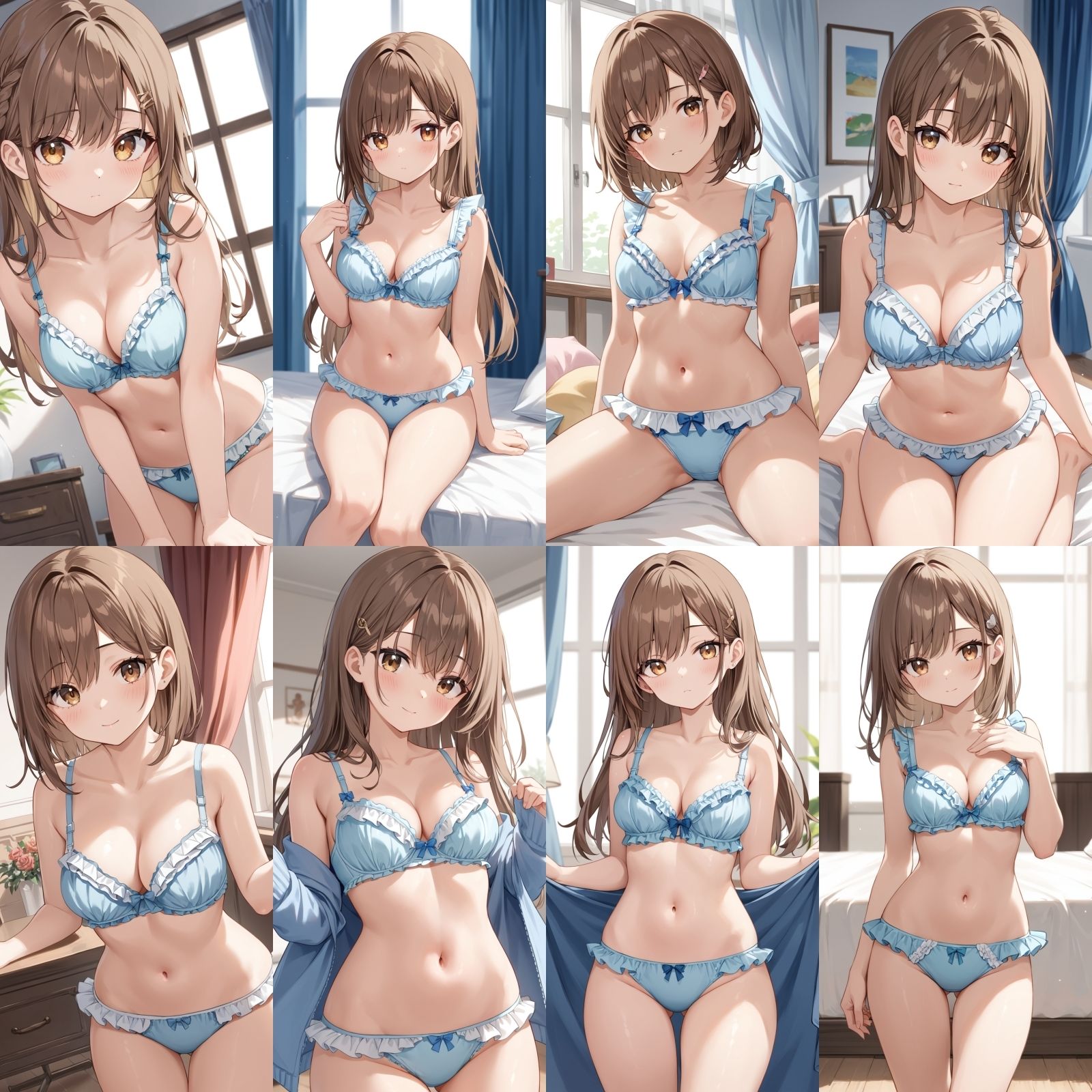 サンプル画像1:フリフリの下着で誘惑してくる彼女2【500枚】(女子高生) [d_543380]